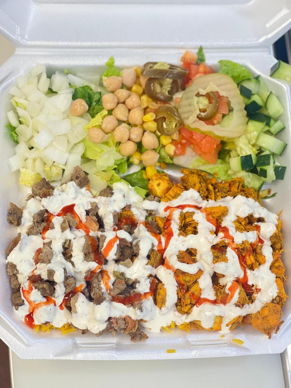 Combo Salad Platter(chicken & lamb)